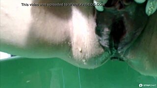 Russian Girl Does Hot Squirt And Pissing Show