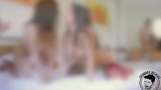 Lasirena69, Tru Kait in group sex with doggystyle and deepthroat