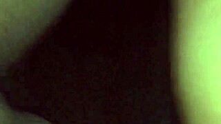 Wife in stockings bends for doggystyle pounding