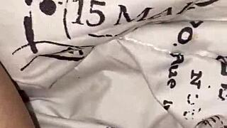 milf fucks her little 18+ pussy with dolphin vibrator, getting so wet