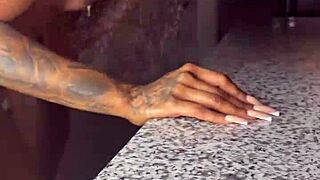 Ebony Lesbian Strap On Fun Renity Love & Majesty Nasty