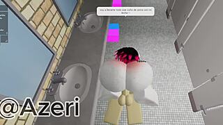 I fuck my friend in a public bathroom