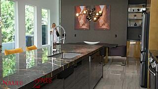 Married Cherry Kiss enjoys epic sex with her neighbor at the nightclub.