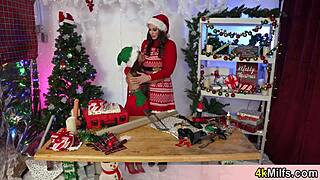 beautiful milf goddess freya testing strapon with cute teen stepdaughter. pussy and oral action.