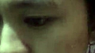 indonesian girl relaxes in bath on webcam