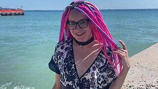 Filming Crazy Vacation Video With Hard Spanking!