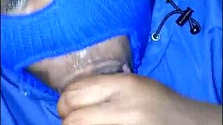 Masked lady wets jacket sucking bbc