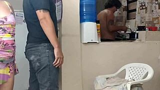 wife enjoying intimate moment beside husband