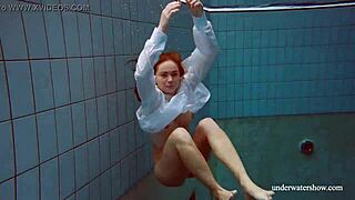 babe lola swims underwater with big natural tits 😍