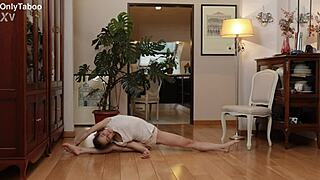 Cute Nicole Murkovski Loves Naked Stretching