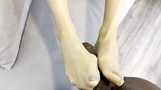 Horny Mature Rita Feels Intense Pleasure Sucking Black Cock in POV, Ending with Cumshot.