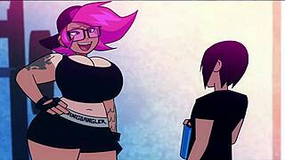 Princess Ethel By Fangdanger In Gym Blowjob Scene