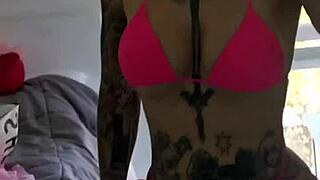 Melody Radford, why are you trying on that micro bikini?