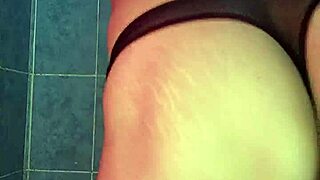 Mexican Model Showcases Satin Thong in Lingerie Dance