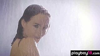 ukrainian beauty vi shy strips and introduces her wet pussy casually