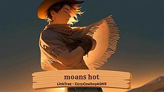 Hot moans during the erotic solo session