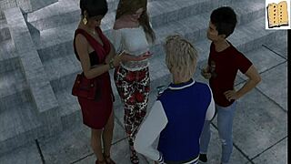 wife and stepmother get their big asses fucked hard in homemade game