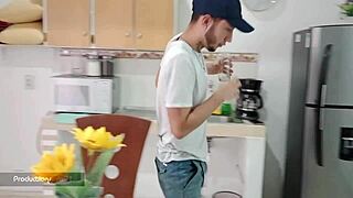 The woman pleased the worker repairing her house with a kind gesture.