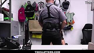 Latina Teen Shoplifting Leads To Officer Fuck