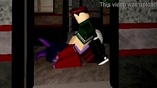 Two FNAF Roblox Sluts Bent Over For Doggystyle Fucking And Cowgirl Riding