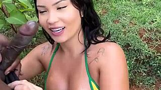 huge-dicked construction worker fucks boss's wife bareback on the job site