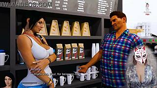 anna shares an exciting moment of affection in episode two.