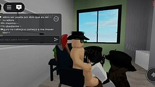 G�tica Peituda Fez Um Sexo A Tr�s Na Casa Dos Pa�s - Brookhaven