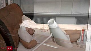 Small-Breasted Beauty Sucks Boyfriend's Dick Awake Then Gets Fucked Hard in Cowgirl and Doggystyle