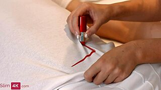 Small-Breasted Beauty Sucks Boyfriend's Dick Awake Then Gets Fucked Hard in Cowgirl and Doggystyle