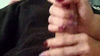 Oral Masturbation and Ball Caressing with Halloween Mask!