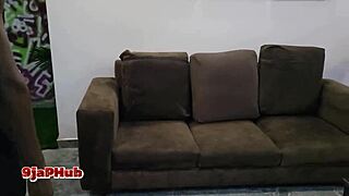 Ebony big ass house agent fucks client with monster cock