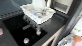 Stepsis Stuck in Washing Machine Gets Hard Fuck