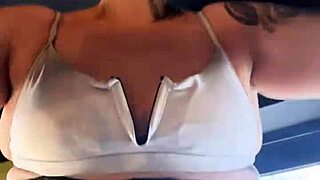 Blonde Gym Babe in Halloween Prostitute Costume Teases Staring Muscles