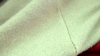 She touches herself in pajamas