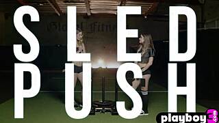 i had an amazing workout with beautiful big ass babes and hot blonde coach sarati