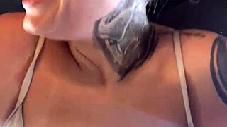 Blonde Gym Babe in Halloween Prostitute Costume Teases Staring Muscles