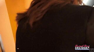 Brunette milf Lilly M sucks cock for pussy and ass fucking