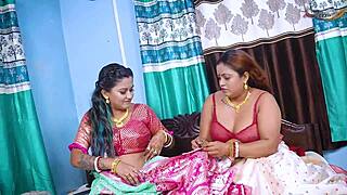 Two Desi Mallu Bhabhis Fuck Delivery Boy Hardcore Alone at Home