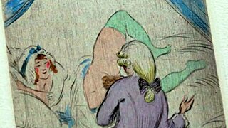 In a vintage era, erotic art comes alive with sensual details