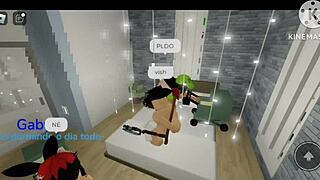 a random orgy happening in roblox brookhaven with crossdressing and group action