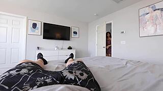 Amateur Cougar Teases And Rides Huge Cock In Roleplay