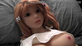 Camille models as my sex doll in a white halter top