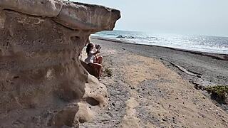 sexy wife cums loudly in doggy style orgasm