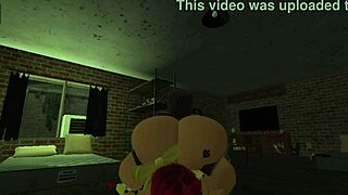 the redhead with a big body gets her ass pounded in roblox style