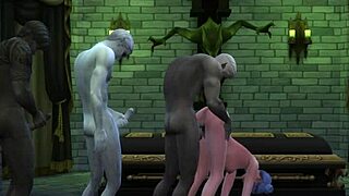 Check out this wild underground gangbang action.