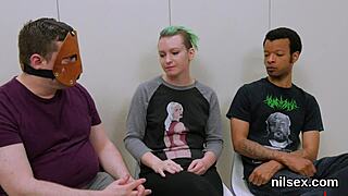 Naughty kitten enters the asshole asylum for some awkward treatment.