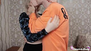 babe blowjobs big dick, cums on tits