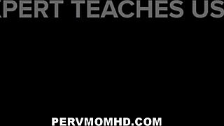 Pervmomhd - Big Tits Blonde Milf Stepmom and Cute Tiny 18+ Blonde Teen Stepmother Threesome with Huge Dick Stepbrother POV - Victoria Lobov Emma Rosie Allen Swift