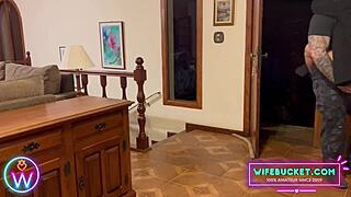 Amateur MILFs Bent Over Hard Wood and Fucked with Intense Passion by Wifebucket