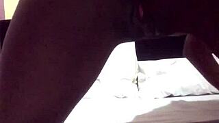 Enjoying self-pleasure in a favorite position.